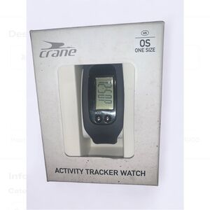 NWT. Crane Black Activity Tracker Watch.